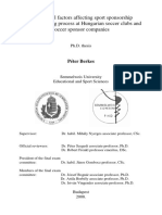 Macro-Level Factors Affecting Sport Sponsorship Decision-Making Process at Hungarian Soccer Clubs and Soccer Sponsor Companies