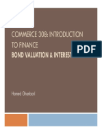 Commerce 308: Introduction To Finance: Bond Valuation & Interest Rates