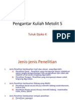 Pengantar Kuliah Metolit Ke - 5 PDF