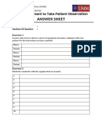 Answer Sheet: Using Equipment To Take Patient Observation