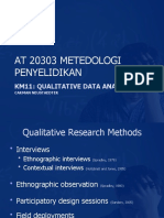 At 20303 Metedologi Penyelidikan: Km11: Qualitative Data Analysis