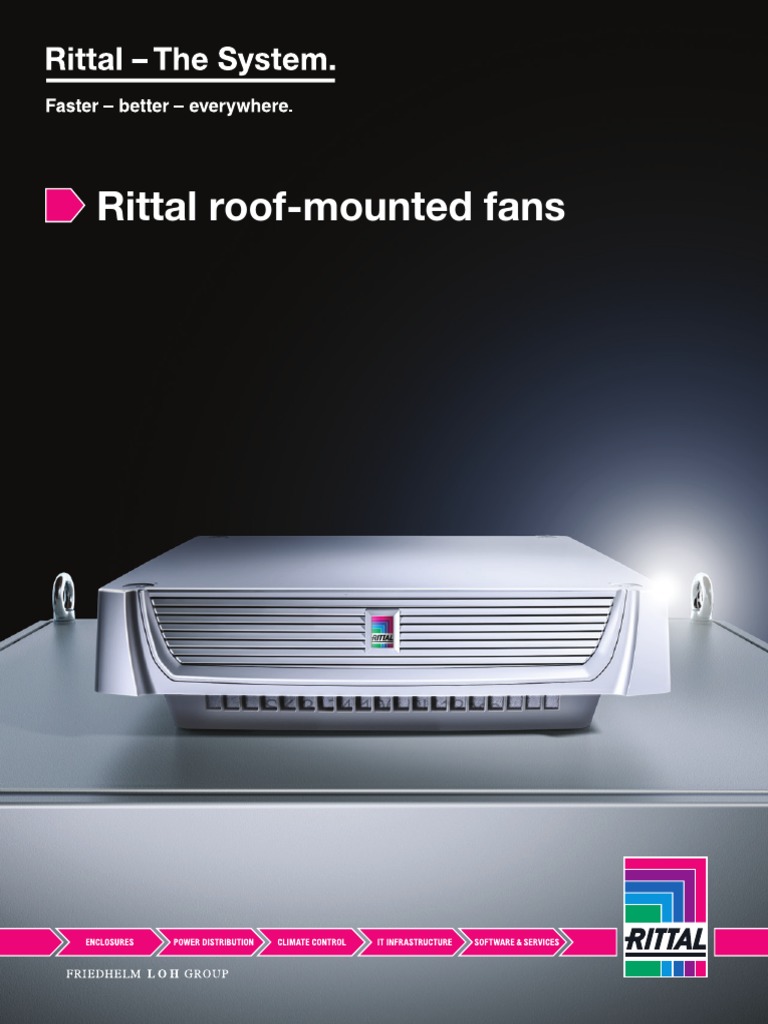 Rittal Roof-Mounted Fan Overview | PDF | Thermostat | Electrical ...