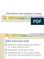 absorption and marginal costing