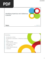 Identifying Hazardous and Deleterious Materials