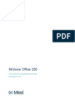 Mivoice Office 250: Features and Programming Guide Release 6.3 Sp5