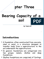Chapter Three Bearing Capacity of A Soil: by Tesfa MT