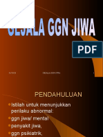 Gejala Gangguan Jiwa