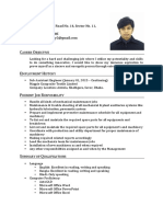 Tanvir Chowdhury CV