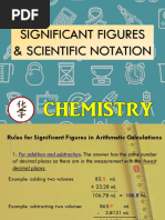 Arithmetic Calculations in Significant Figures & Scientific Notation PDF