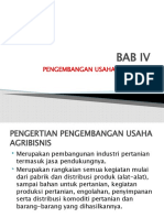 BAB 4 Pengembangan Usaha Agribisnis