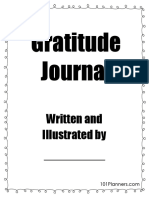 Gratitude journal with prompts for daily reflection