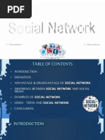 Social Network: Presented By: Supervised by