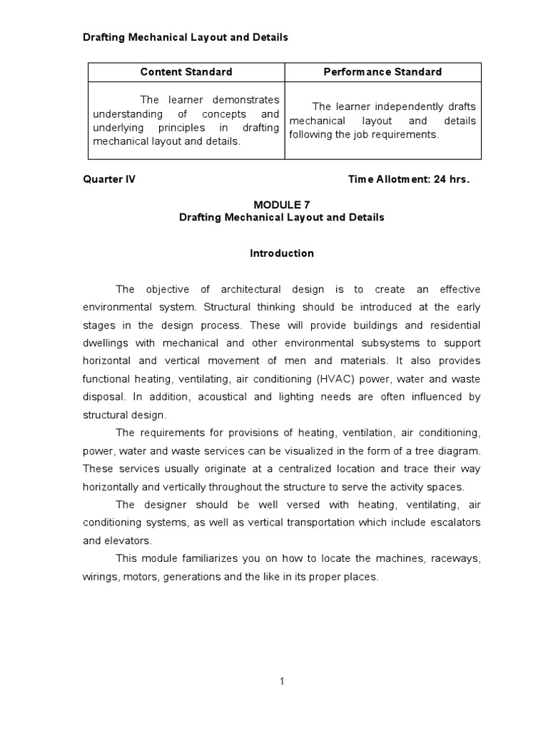 Mechanical Layout Drafting Essentials | PDF | Air Conditioning | Elevator