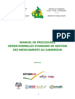 Manuel de Procedures Operationnelles Standard de Gestion Des Medicaments Au Cameroun