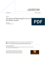 The Impact of Mentoring Pre-Service Teachers On The Mentor Teache