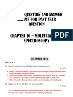 Sample Question and Answer Scheme For Past Year Chapter 10 - Molecular Mass Spectros