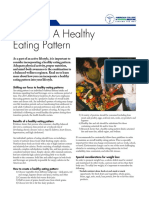 Creating A Healthy Eating Pattern: ACSM Information On