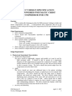 Product Design Specification: Foot-Powered Pneumatic Chest Compressor For CPR