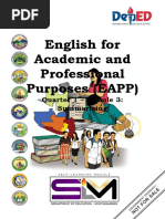 English For Academic and Professional Purposes (EAPP) : Quarter 1 - Module 3: Summarizing