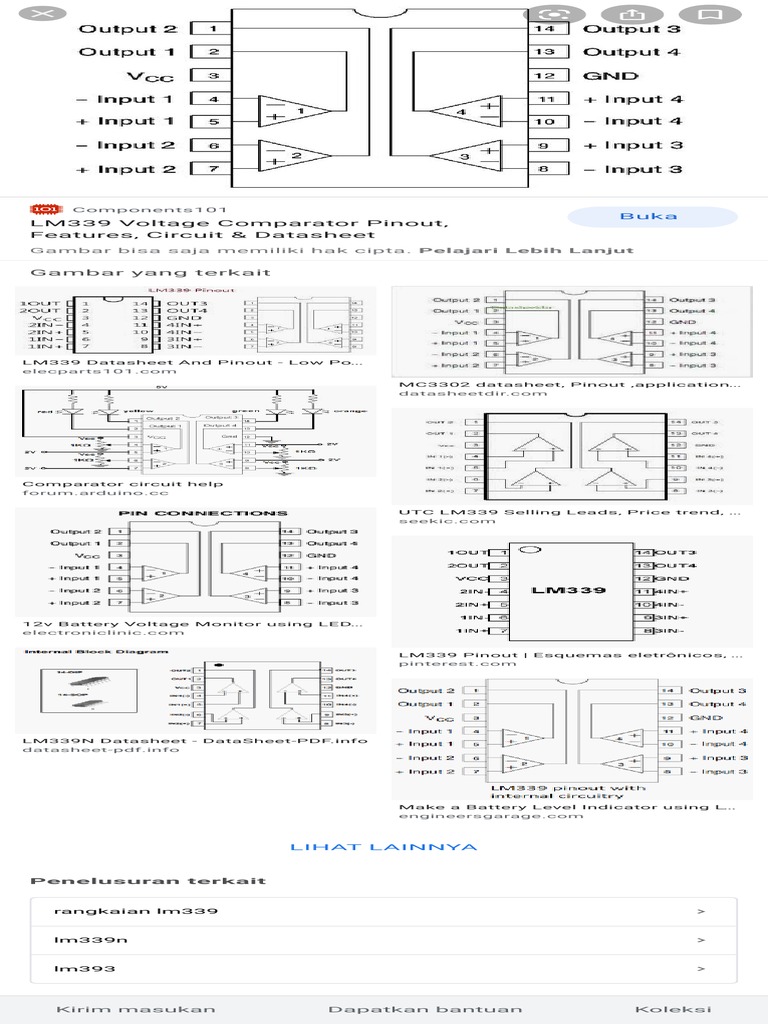 LM339 Comparator Guide | PDF