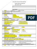 Peer To Peer Classroom Observation Form