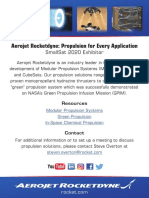 Aerojet Rocketdyne: Propulsion For Every Application: Smallsat 2020 Exhibitor