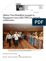 Oldest Thai Buddhist Temple in Singapore Turns 100 PM Lee Attends Celebration, Singapore News & Top Stories - The Straits Times