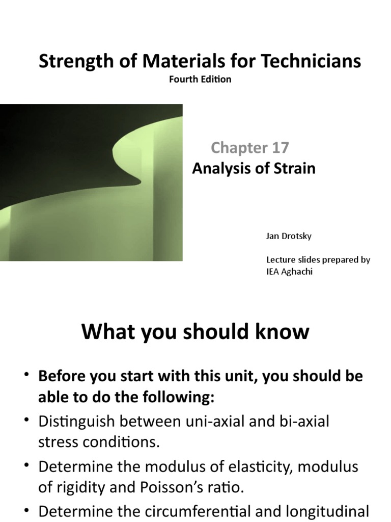 Strain Analysis in Materials Engineering | PDF | Young's Modulus ...
