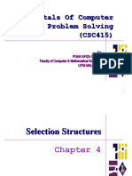 Fundamentals of Computer Problem Solving (CSC415)