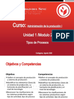 UNIDAD # 5. TIPOS DE PROCESOS Y DISTRIBUCION DE PLANTAS SEP. 2020