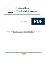 Plano de negócios para bistrô em Londrina