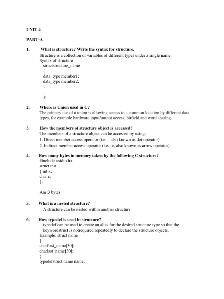 An In-Depth Look at Structures and Functions in C Programming | PDF ...