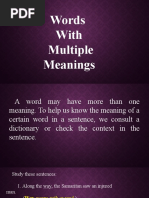 Words With Multiple Meanings