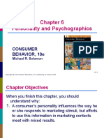 Personality and Psychographics: Consumer Behavior, 10E