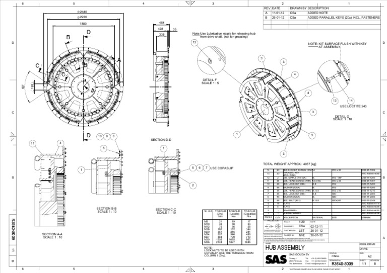 Torque Specifications for Hub Assembly | PDF | Screw | Tools