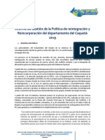 Anexo 4 Informe de Gestion de La Politica de Reintegracion y Reincorporacion Del Caqueta