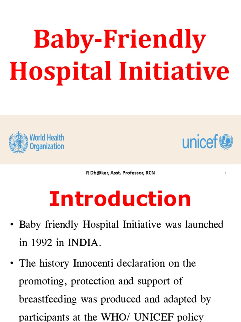 Baby-Friendly Hospital Initiative Guide | PDF | Breastfeeding | Infancy