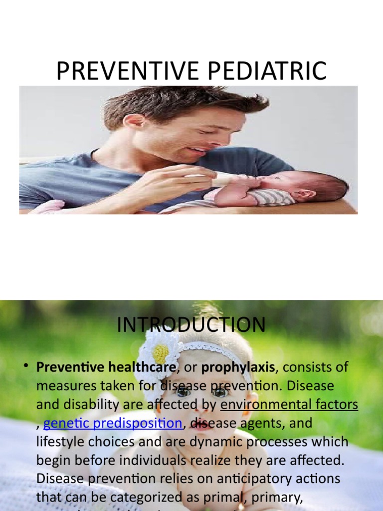 Overview of Preventive Pediatrics | PDF | Preventive Healthcare ...