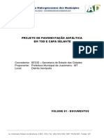 Projeto Pavimentação TSD Mato Grosso PDF