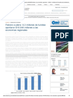 Febrero A Pleno - 9,3 Millones de Turistas Aportaron 2012 PDF