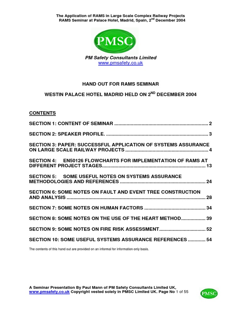 PM Safety Consultants Limited: WWW - Pmsafety.co - Uk | PDF | Risk ...
