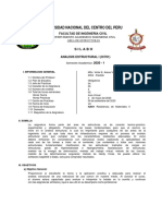 2020-2-SILABO - Analisis Estructural I - UNCP