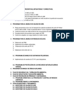 Planes preventivos y correctivos para obra de construcción