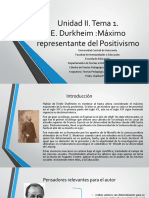 Unidad II. Durkheim