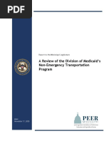 A Review of The Division of Medicaid's Non-Emergency Transportation Program