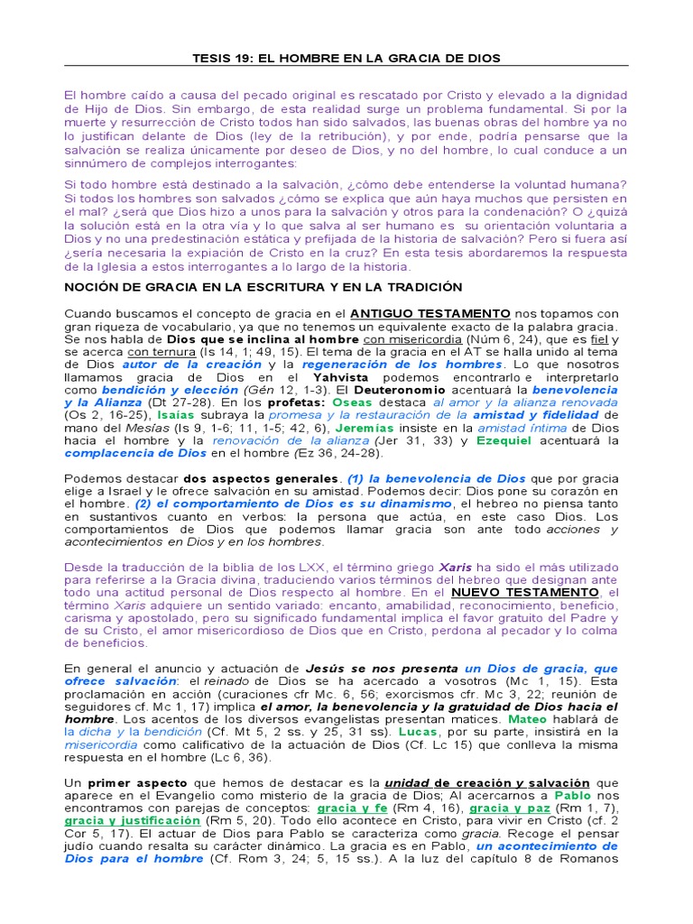 La Gracia de Dios en la Salvación | PDF | Gracia en el cristianismo ...