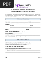 Employment Job Application