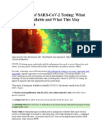 SARS CoV 2 Testing Types