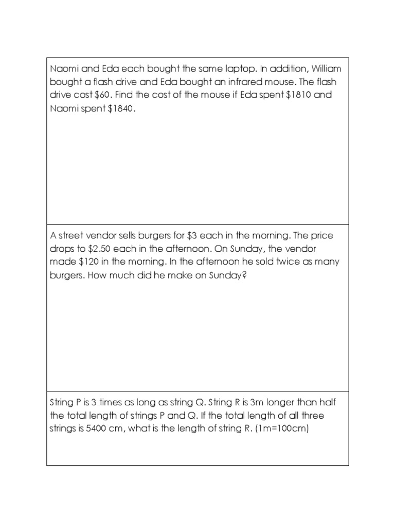 Challenging Word Problems 11 11 | PDF