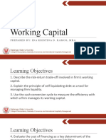 Working Capital: Prepared By: Ida Kristina D. Ramos, Mba